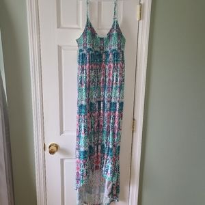 O'Neil tie dye high low dress